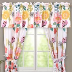 Watercolor Dream Tailored Valance Multi Cool 84 x 19
