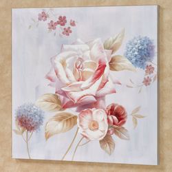 Delicate Rose II Canvas Wall Art Multi Pastel