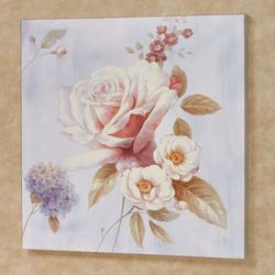 Delicate Rose I Canvas Wall Art Multi Pastel