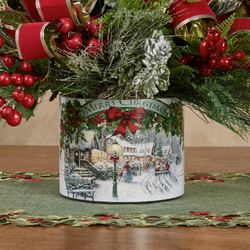 Merry Christmas Centerpiece Red