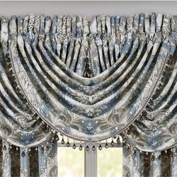 Crystal Palace Waterfall Valance French Blue 43 x 33