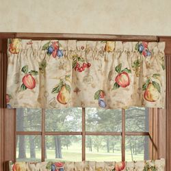 Fruit Garden Tailored Valance Straw 56 x 12
