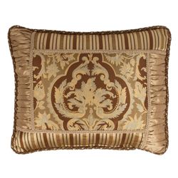 Botticelli II Framed Corded Pillow Brown Rectangle
