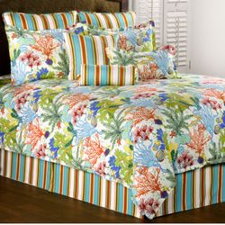 Island Paradise Comforter Set Light Cream
