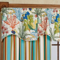 Island Paradise Shaped Valance Light Cream 50 x 18