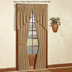 Burlap Tailored Curtain Pair Natural 80 x 84