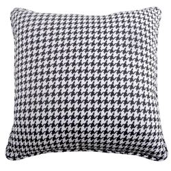 Hamilton Patterned Piped Sham Black European