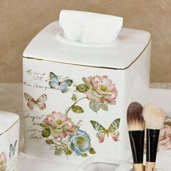 Butterfly Garden Tissue Cover Ivory