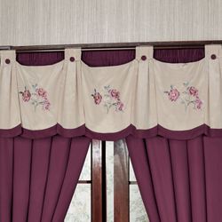 Mystic Garden Wide Swag Valance Fawn 74 x 20