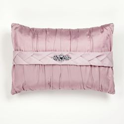 Enchante Shirred Tailored Pillow Dusty Mauve Rectangle