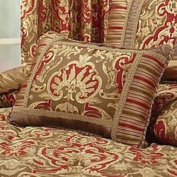 Botticelli Piped Pillow Antique Gold Rectangle