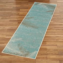 Distressed Palm Rug Runner