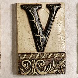 Alphabet Tile PlaqueLetter V