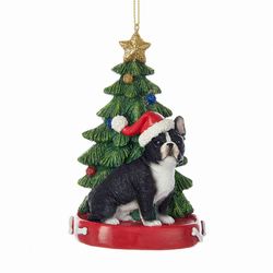French Bulldog Christmas Ornament Multi Warm