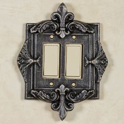 Fleurance Double Dimmer Rocker Switch Black/Gold