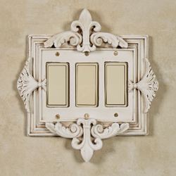 Fleurance Triple Dimmer Rocker Switch Old World White