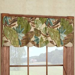 Saliceto Petticoat Layered Valance Straw 52 x 15