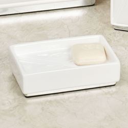 Quilt Soap Dish White
