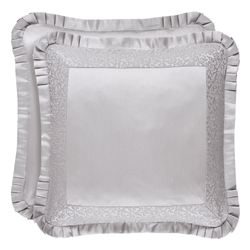 La Scala Flanged Sham Silver European