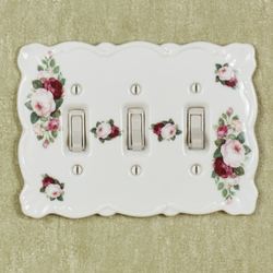 June Rose Triple Switch White