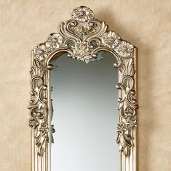 Gadsden Floral Wall Mirror Platinum Small