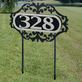 LaRoyal Silver Black House Number Yard Address Stake by JasonW Studios Thumbnail Image