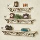 Delia Fleur de Lis Gold and Ivory Decorative Wall Shelf Thumbnail Image