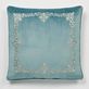 Lansbury Pale Teal Velveteen Embroidered European Sham Thumbnail Image