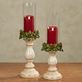 Christmas Holly Hurricane Candleholder Set Thumbnail Image