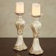 Floressa Ivory and Multi Metallic Gold Traditional Candleholder Pair Thumbnail Image