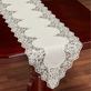 Evangelina Ivory and Silver Lace Trim Table Runner and Accessories Thumbnail Image