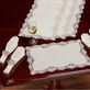 Evangelina Ivory and Silver Lace Trim Placemats and Accessories Thumbnail Image