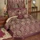 Laurelton Damask Medallion Wine Oversized Bedspread Luxury Bedding Thumbnail Image