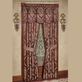 Laurelton Damask Medallion Wine Scalloped Valance Window Treatment Thumbnail Image