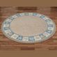 Sandy Shore Seashell Coastal Round Rug from Milliken Carpets
