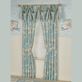 Seabreeze Aqua Coastal Seashell Button Valance Window Treatment Thumbnail Image