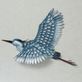 Flying Heron Indoor Outdoor Metal Wall Sculpture Thumbnail Image