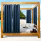 Bayport Solid Color Water Repellent Semi Sheer Outdoor Grommet Curtains Thumbnail Image