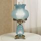 Mindy Blue Hobnail Glass Hurricane Table Lamp Thumbnail Image