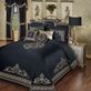 Kensington Black Embroidered Grande Bedspread Set Luxury Bedding Thumbnail Image