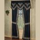 Kensington Black Embroidered Ascot Window Treatment Thumbnail Image