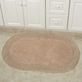 Double Ruffle Nonskid Oval Bath Rugs Thumbnail Image