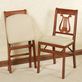 Lyre Folding Chair Pair by Stakmore Thumbnail Image