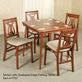 Lyre Folding Chair Pair Classic Cherry Set of Two Thumbnail Image
