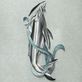 Humpback Whale with Calf Stainless Steel Indoor Outdoor Wall Sculpture Thumbnail Image