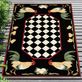 Roosters Black Indoor Outdoor Rugs by Liora Manne Thumbnail Image
