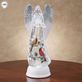 Glitter Swirl LED Lighted Angel with Cardinals Figurine by Roman Thumbnail Image