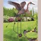 Kinetic Rocking Crane Outdoor Garden Sculpture Thumbnail Image