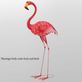 Flamingo Rocker 44 Inch High Outdoor Garden Sculpture Thumbnail Image