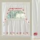 Bumble Bee Embroidered Floral Tier Window Treatment Thumbnail Image